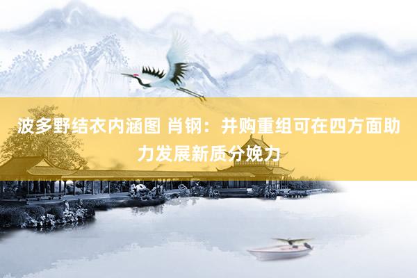 波多野结衣内涵图 肖钢：并购重组可在四方面助力发展新质分娩力